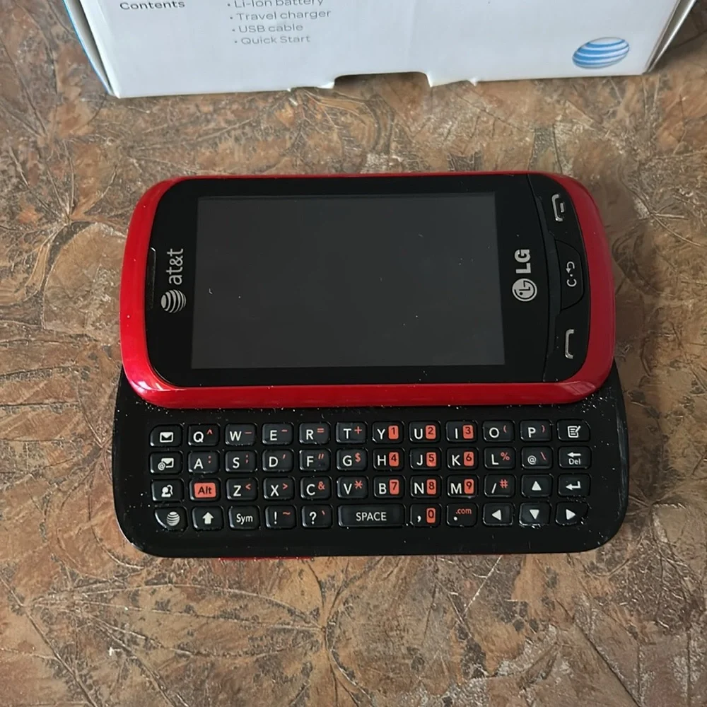 LG Xpression C395 Red Sliding Cell Phone